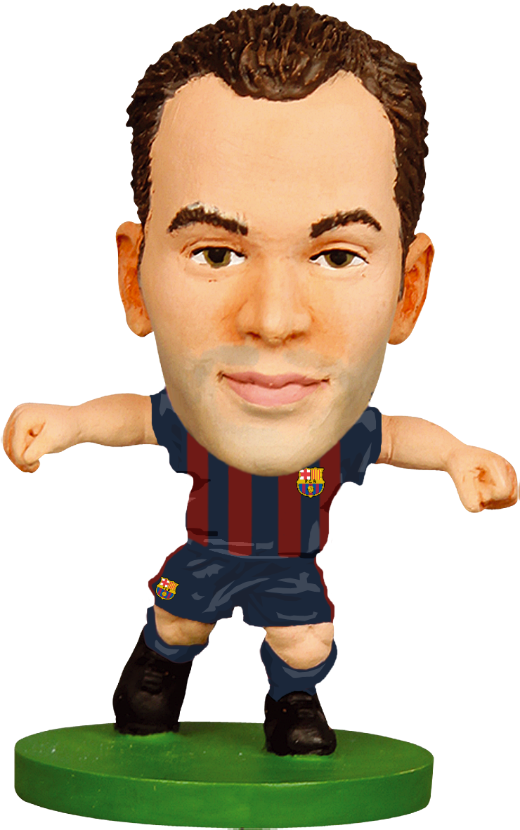 Barcelona Andres Iniesta - Andrés Iniesta - Barcelona Home Kit (907x1304), Png Download