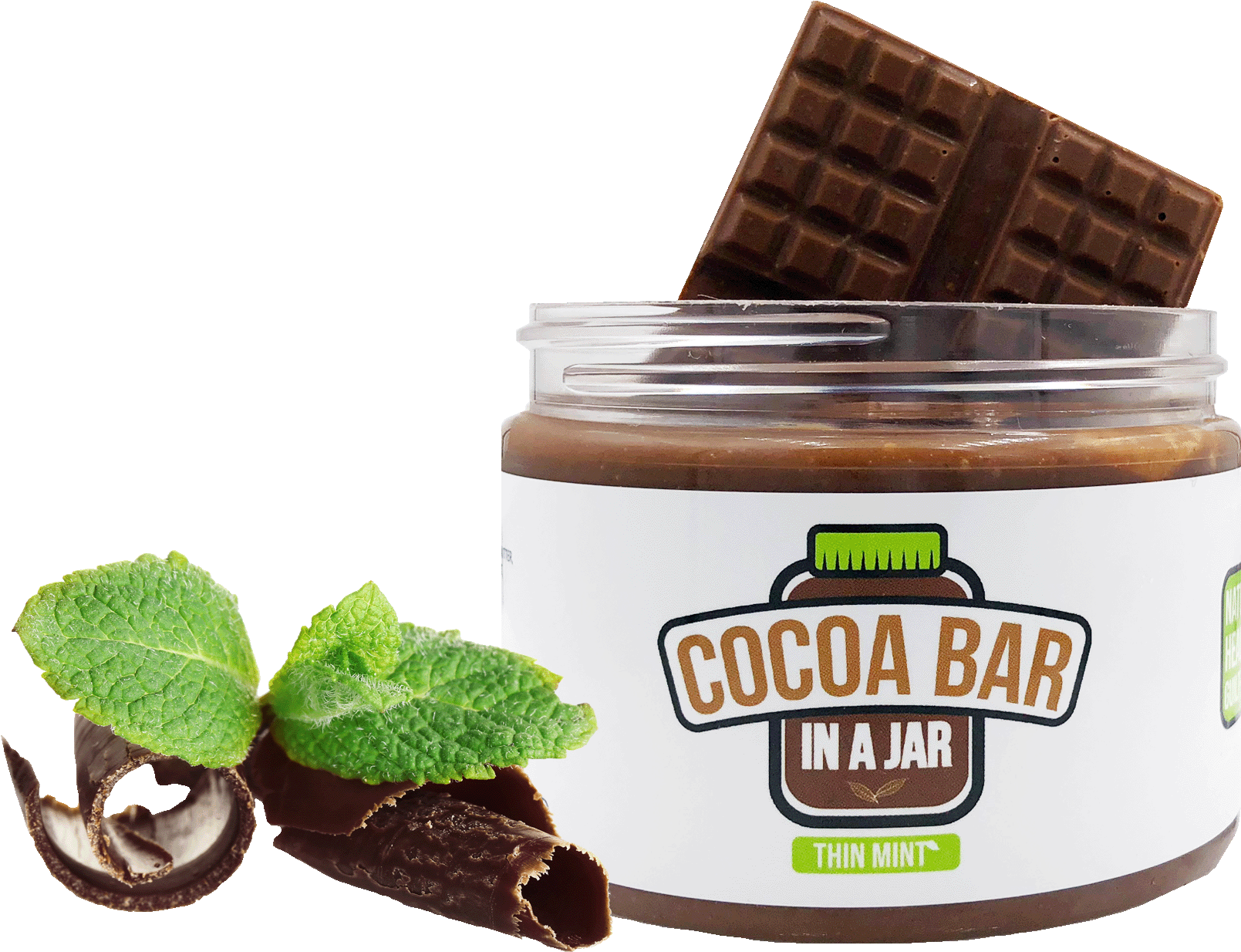 Thin Mint Cocoa Bar In A Jar - Cocoa Bar In A Jar (1800x1245), Png Download