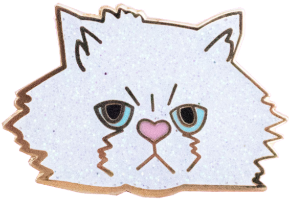 Dolly Purton Cat Pin - Kitten Enamel Pin (1024x1024), Png Download