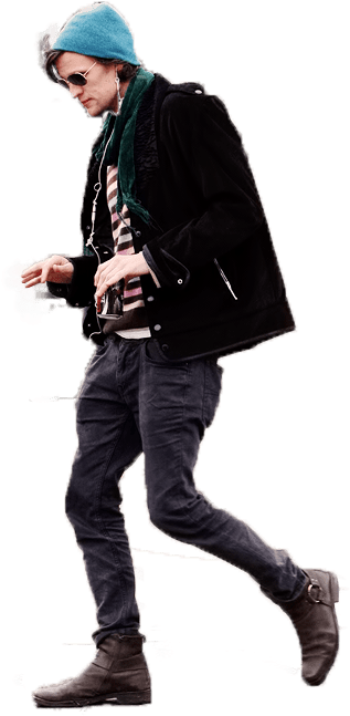 By - Hipster Walking Png (500x700), Png Download