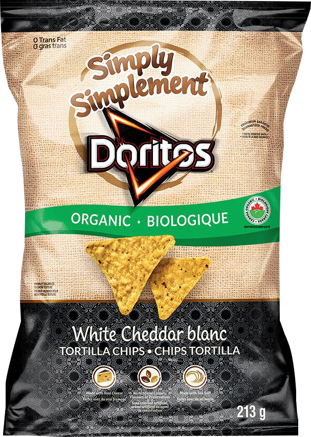 Simply Doritos® White Cheddar Tortilla Chips - Doritos Toasted Corn Tortilla Chips 10.5 Oz. Bag (608x854), Png Download