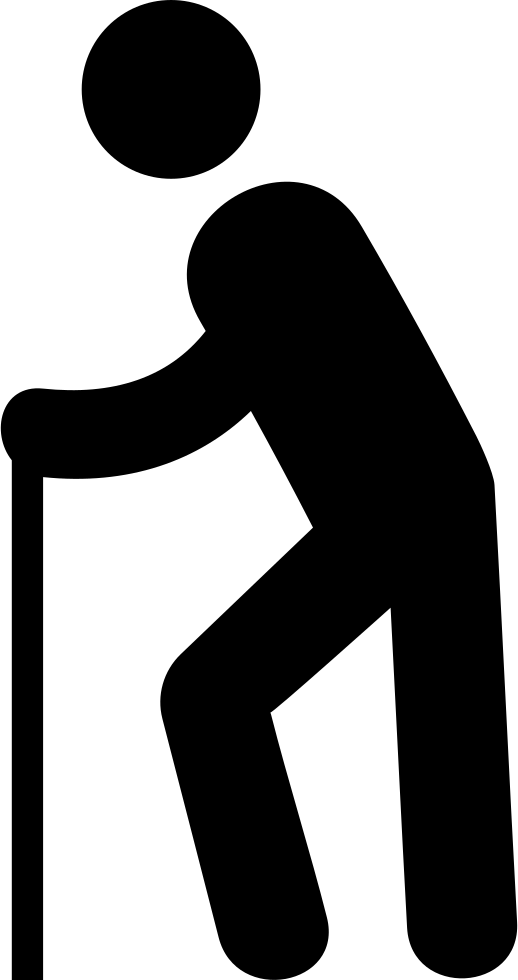 Old Man Walking - Walking (518x980), Png Download