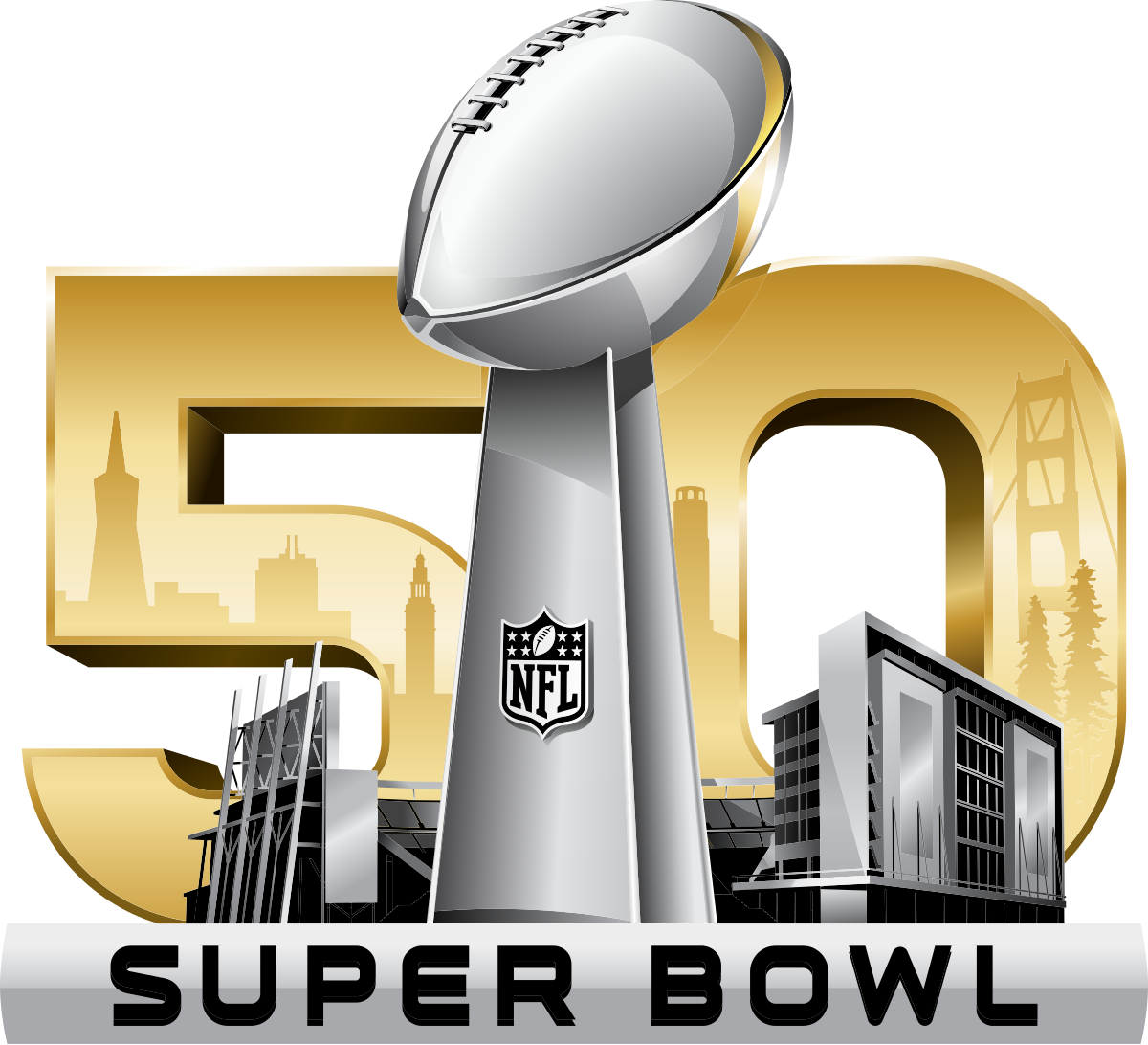 Super Bowl - Super Bowl 50 Logo (1200x1092), Png Download