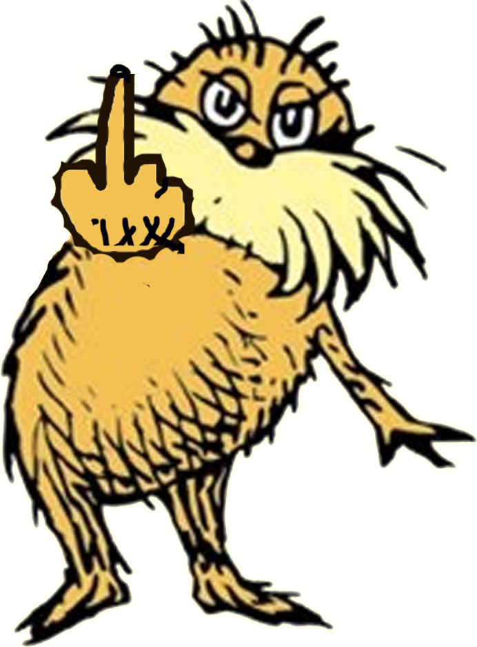 I Am The Lorax, Once Again, I Speak For The Trees, - Birds From The Lorax (692x938), Png Download