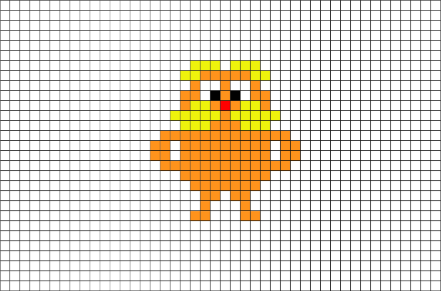 Lorax Pixel Art (880x581), Png Download