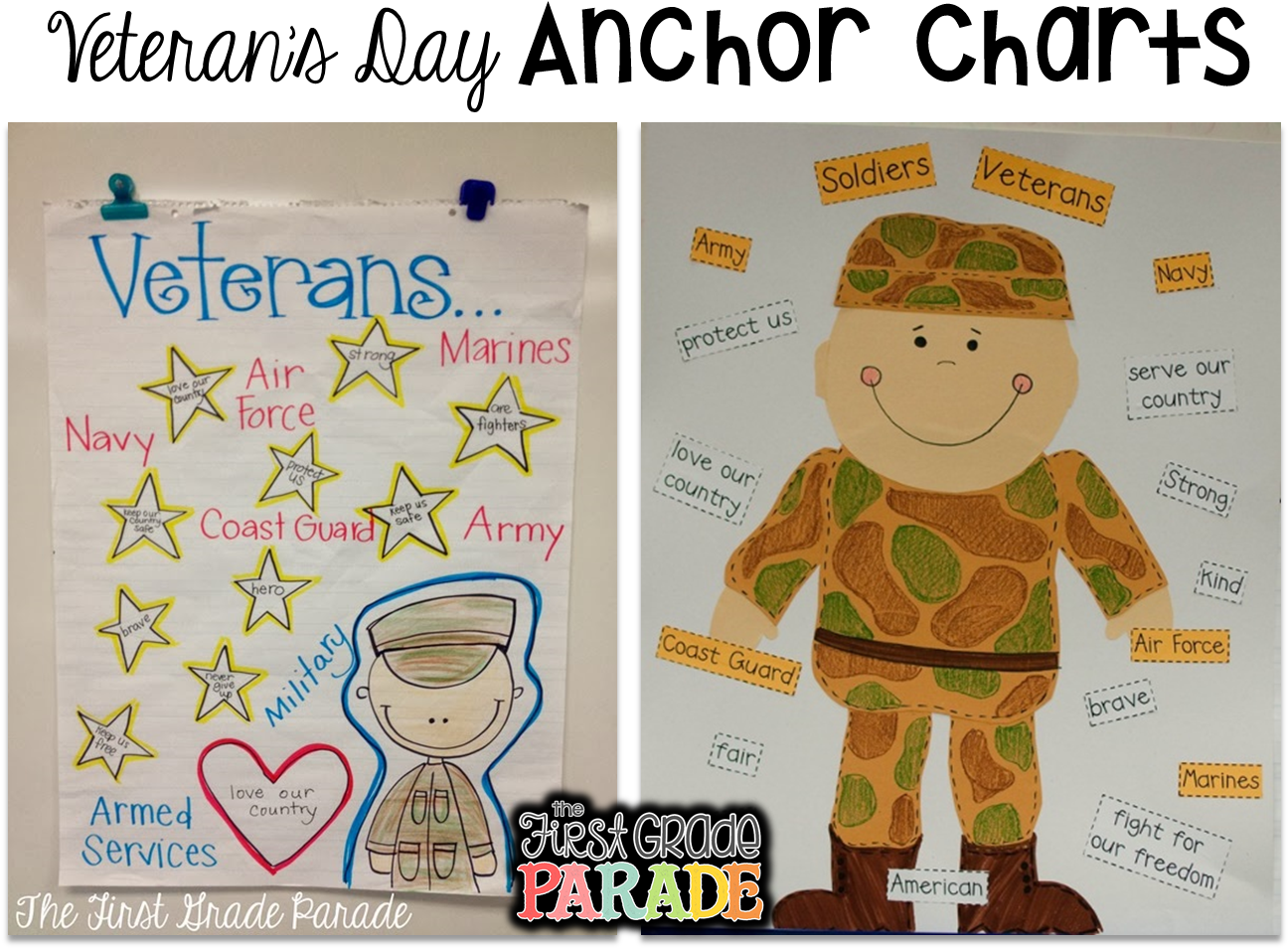 I Like To Display The Kids' Veterans Day Writing Around - Dia Del Soldado Manualidad (1325x993), Png Download