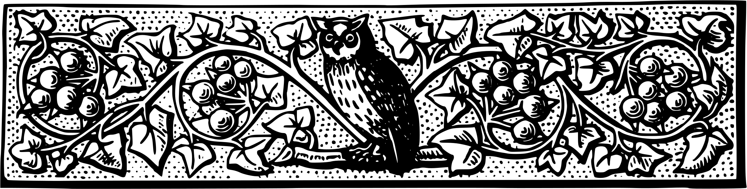 Big Image - Owl Divider Png (2400x608), Png Download