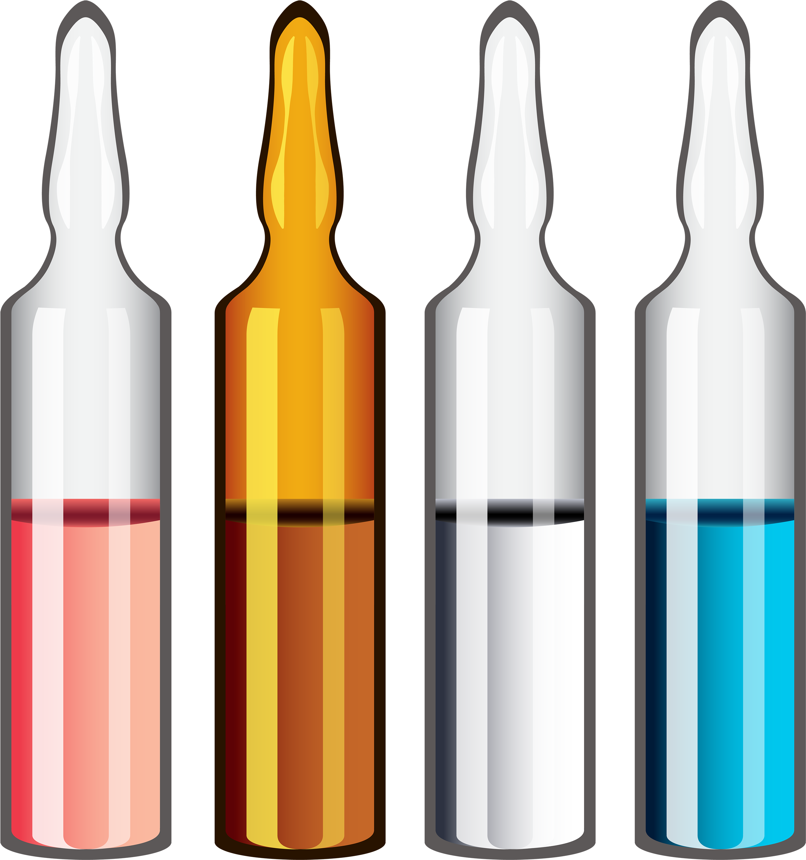 Medical Ampoules Png Clipart - Portable Network Graphics (2898x3000), Png Download