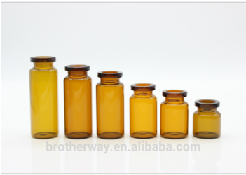 Brown Medicine Bottle With Rubber Stopper, Penicillin - Glass (350x350), Png Download