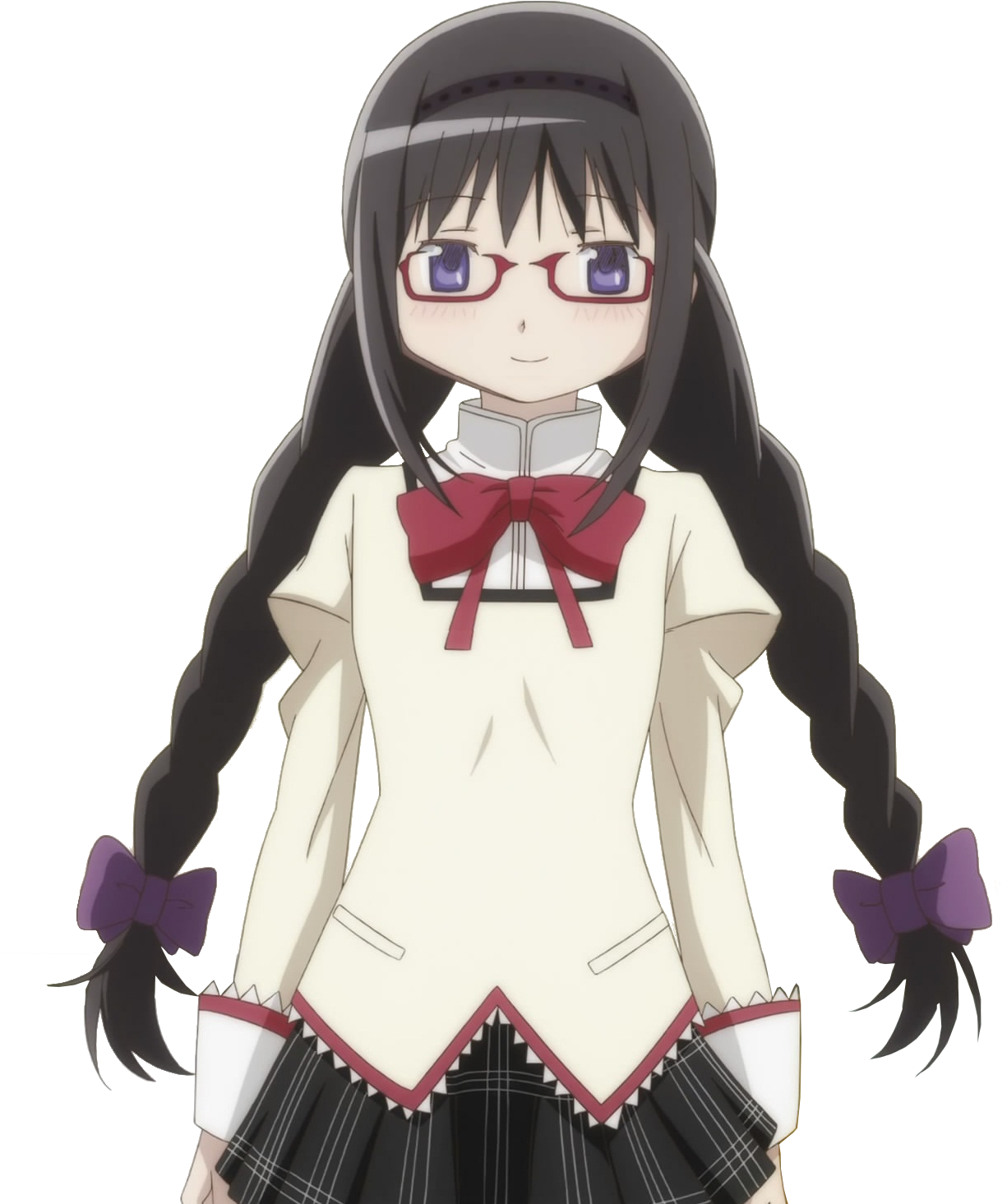 Homura Akemi Glasses - Madoka Magica Homura Glasses (1280x1496), Png Download