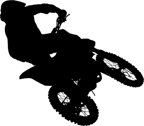 Black And White Dirt Bike Whip (466x408), Png Download