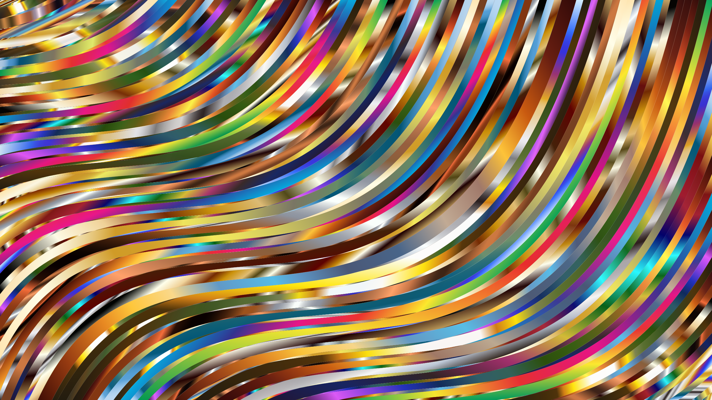 This Free Icons Png Design Of Wavy Psychedelic Background (2400x1350), Png Download