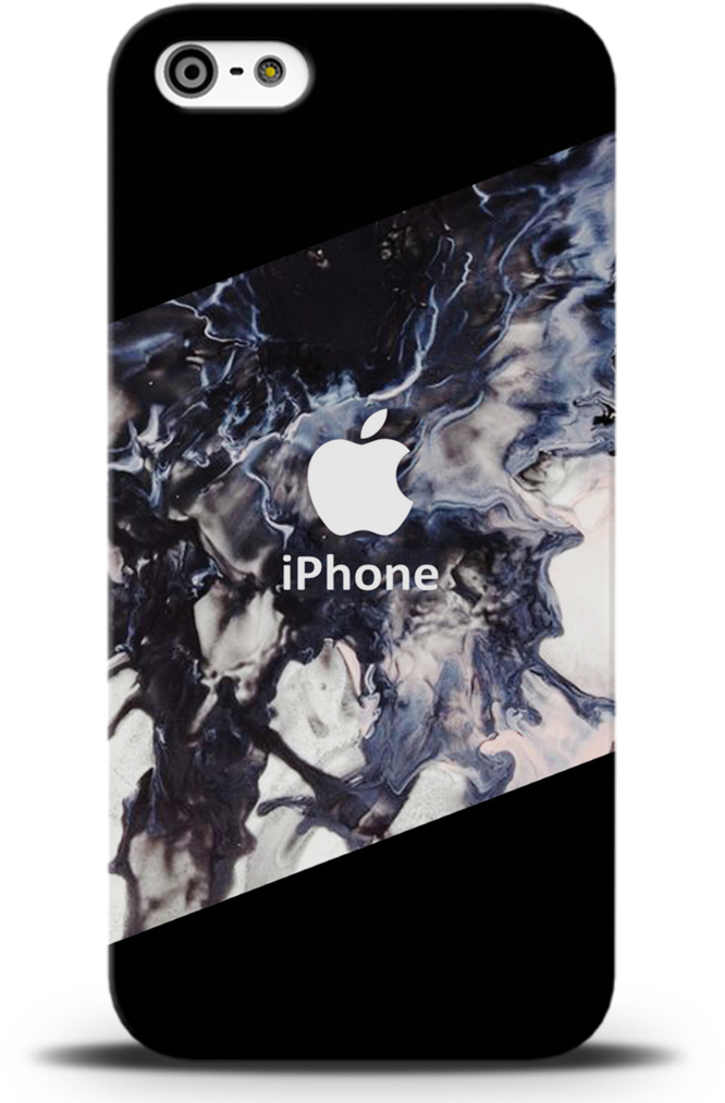 Black Splash Cover Case For Iphone 5/5s/se - Iphone (1024x1024), Png Download