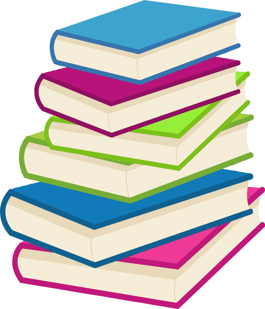 Stack Of Books Vector - Stack Of Books Svg (857x1000), Png Download