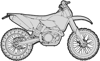 Dirt, Dual Sport, Enduro - Motorcycle (400x300), Png Download