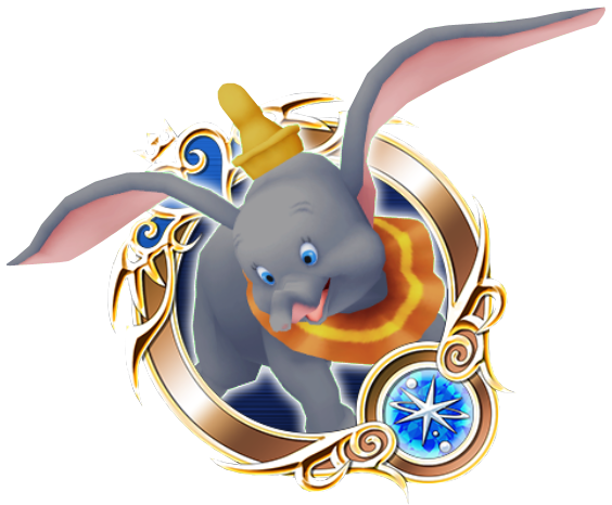 Dumbo - Dumbo Kingdom Hearts (600x506), Png Download