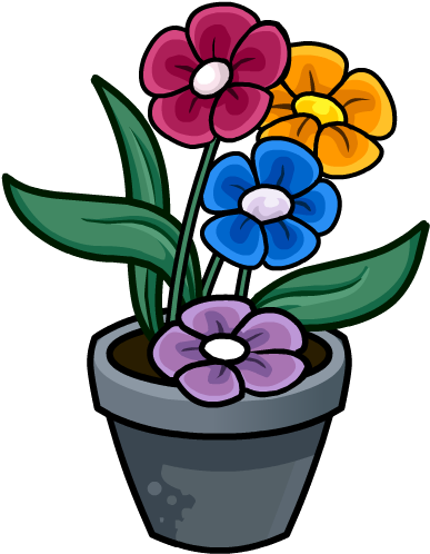 25, September 9, 2010 - Drawing Of A Flower Pot (591x584), Png Download