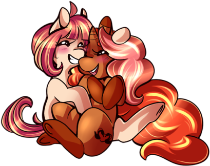 Ponyfriends @ruhiana - Cartoon (500x356), Png Download