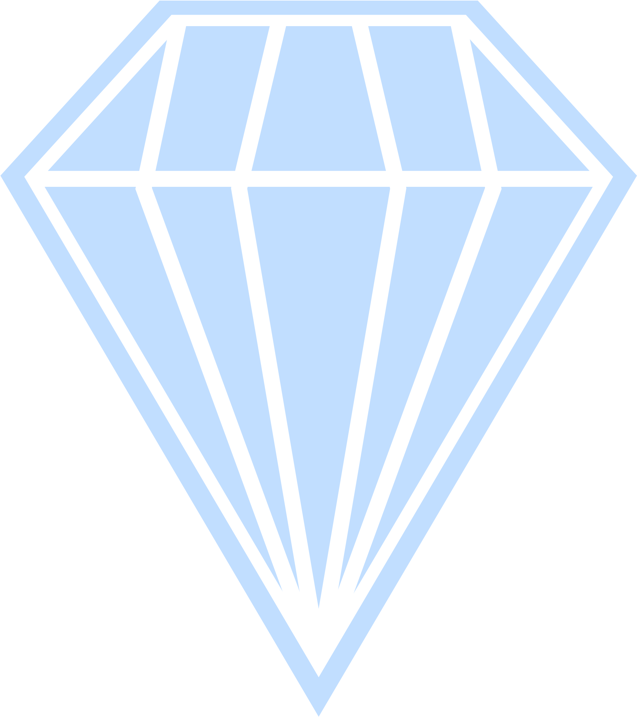 Blue Big Image Png - Diamond Clipart White (2134x2400), Png Download