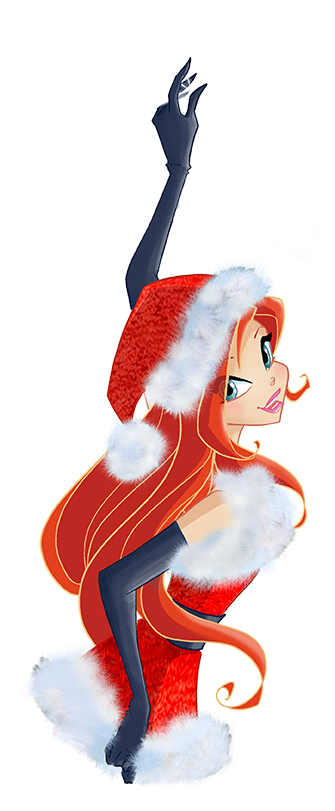 Bloom Christmas - Winx Club Christmas Png (357x842), Png Download