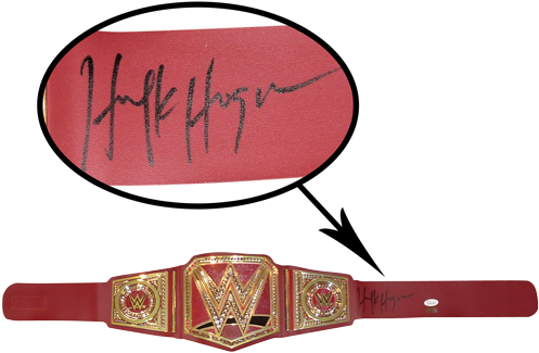 Hulk Hogan Autographed Wrestling Championship Belt - Belt (500x500), Png Download