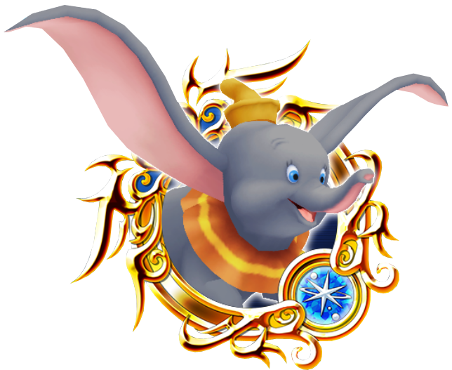 Dumbo - Stained Glass 1 Khux (685x564), Png Download