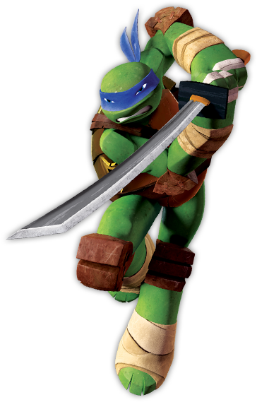Teenage Mutant Ninja Turtle Png - Blue Ninja Turtle Name (364x569), Png Download