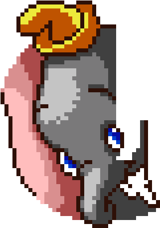 Dumbo - Cartoon (1200x1200), Png Download
