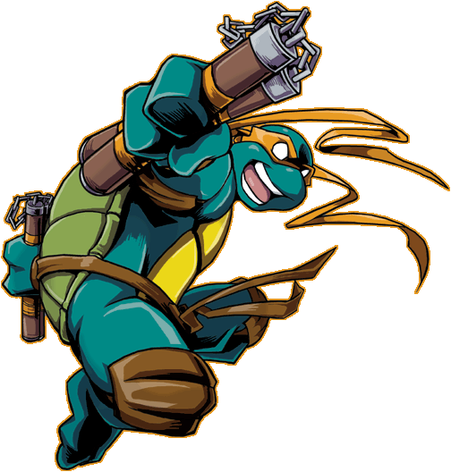 [ Img] - Tmnt 2003 Michelangelo Png (504x528), Png Download