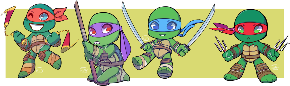 Tmnt Favourites By Horrorsquirrelgirl On Deviantart - Teenage Mutant Ninja Turtles (1280x455), Png Download