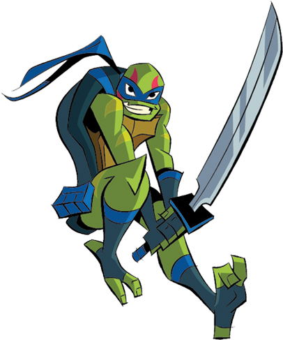 Leonardo - Rise Of The Teenage Mutant Ninja Turtles (510x490), Png Download