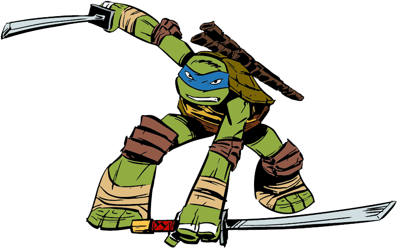 Go To Image - Ninja Turtle Leonardo Clipart (791x498), Png Download