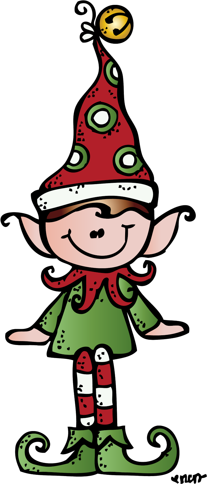 Transparent Png Elf Ornaments Clip Art Download - Dj Inkers Clip Art Christmas (690x1600), Png Download