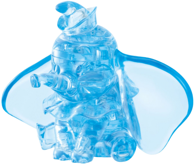 3d Dumbo Crystal Puzzle - 3d Disney Crystal Puzzle Dumbo (640x640), Png Download