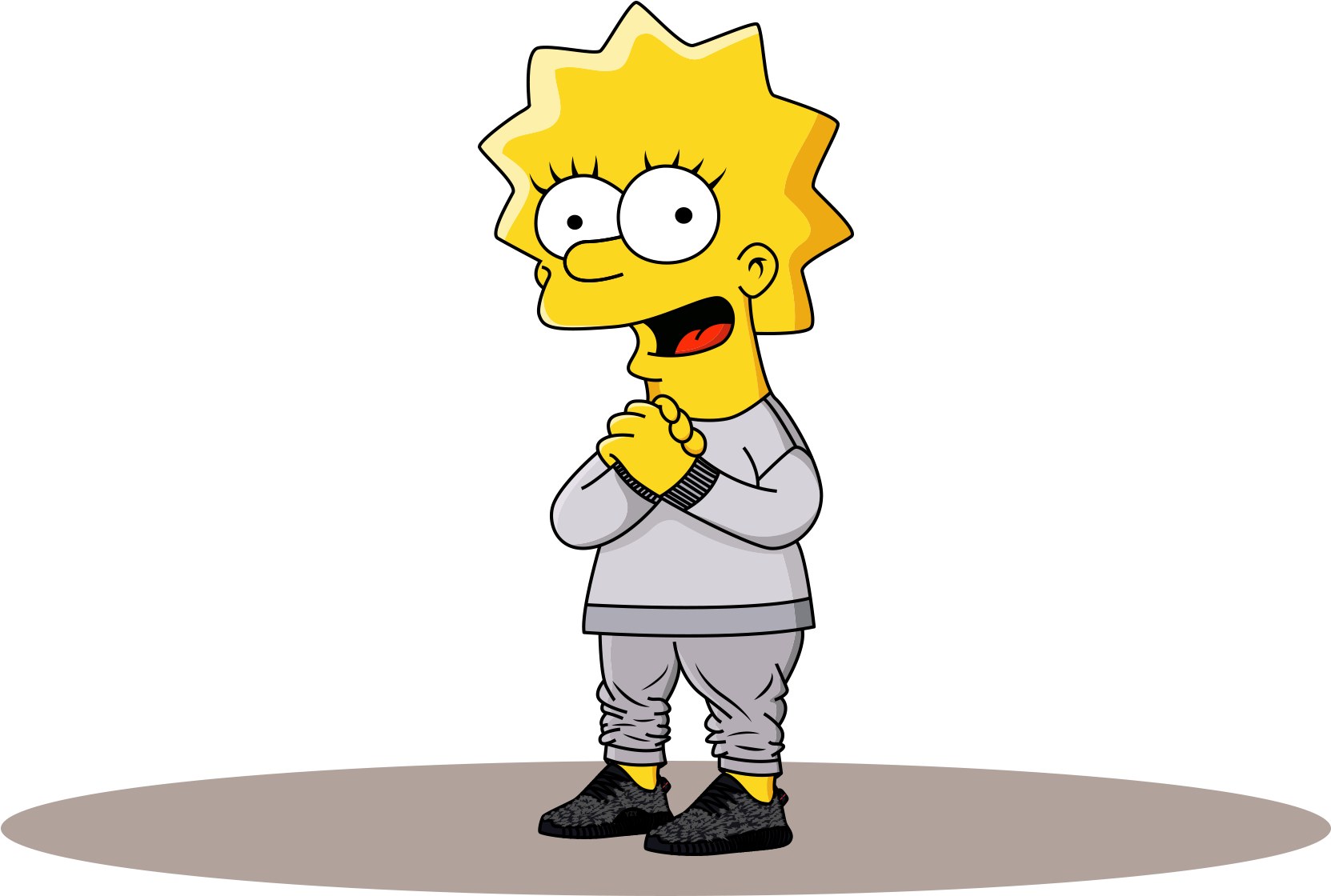 Simpson X Yeezy (1800x1234), Png Download