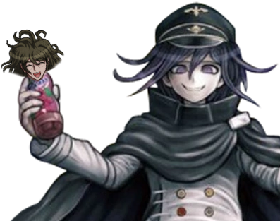 What Is This Elf On A Shelf Crap Whatever, I'll Bite - Danganronpa Kokichi (421x321), Png Download