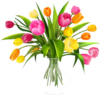 Drawn Flowers Png Images - Flower Bouquet Png (370x387), Png Download