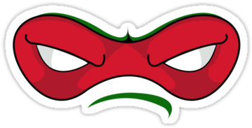 Tmnt Clipart Mask - Ninja Turtle Leonardo Mask (375x360), Png Download