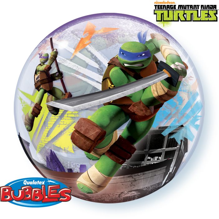 Teenage Mutant Ninja Turtles Bubble Balloon Balloon - 22" Teenage Mutant Ninja Turtles Bubble Balloon - Mylar (703x703), Png Download