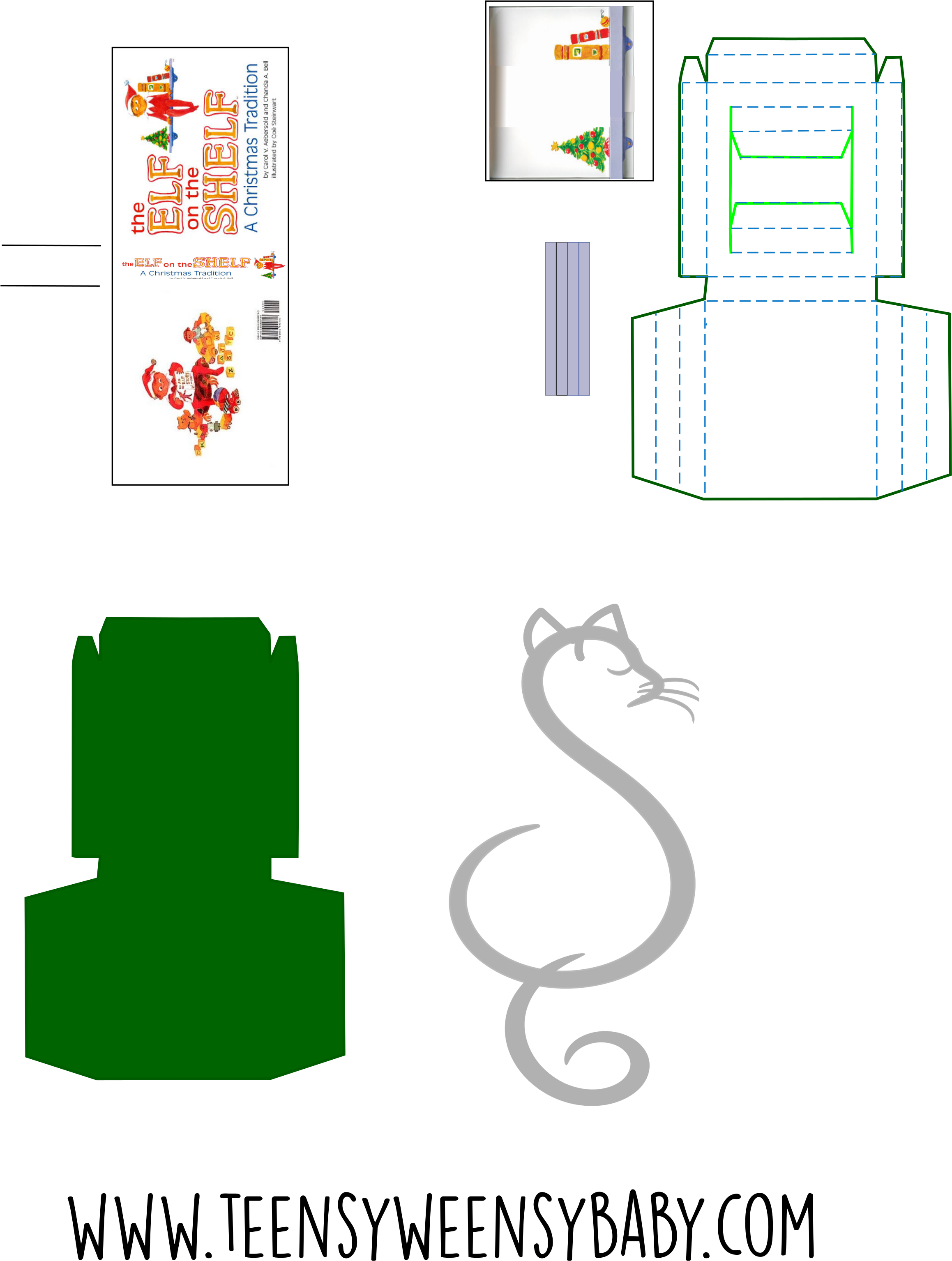 Printable Packaging For Mini Elf On The Shelf - Diagram (1326x1716), Png Download