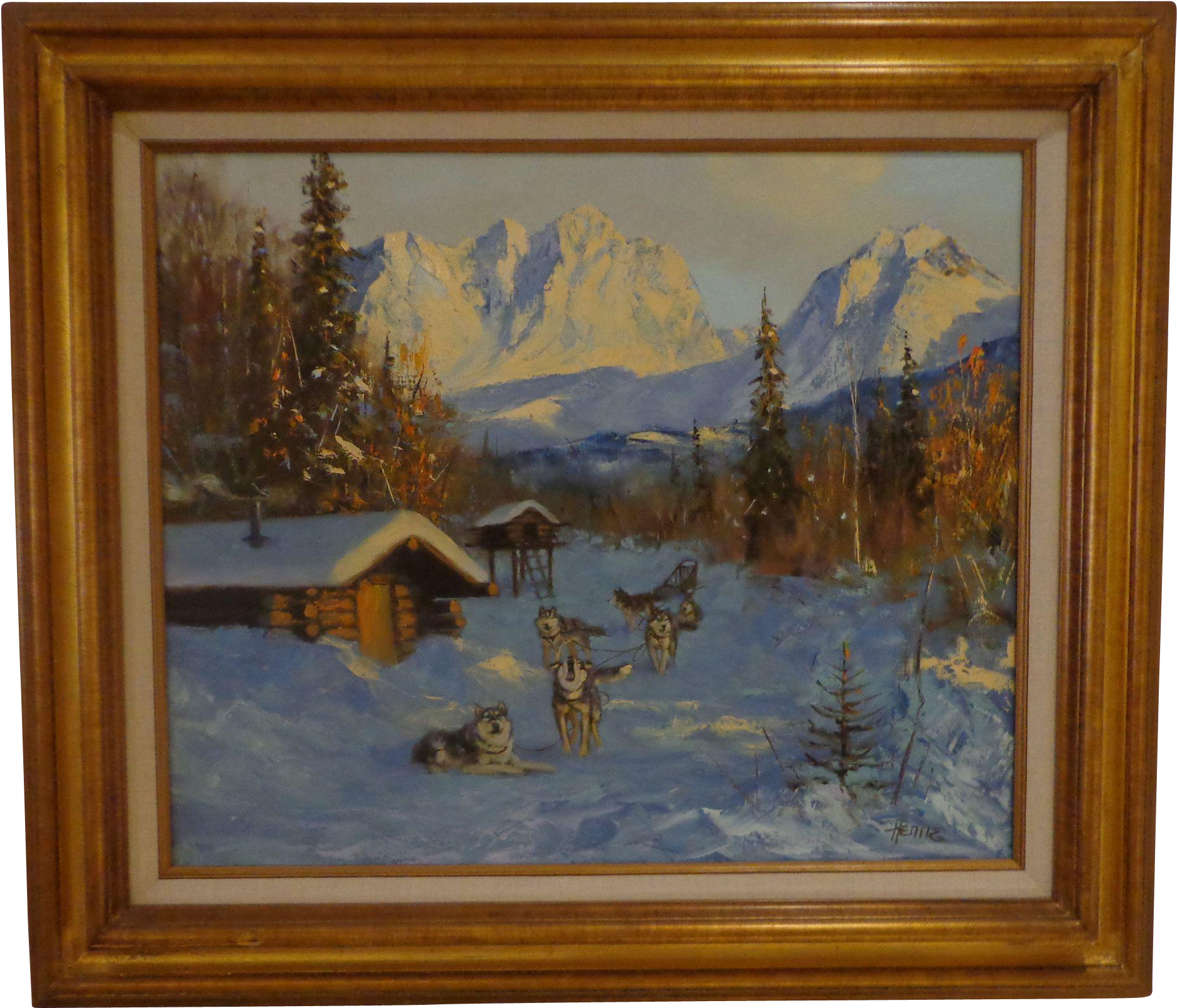 Large Original Oil Painting By Ellen Henne Goodale - Oil Painting (1873x1873), Png Download