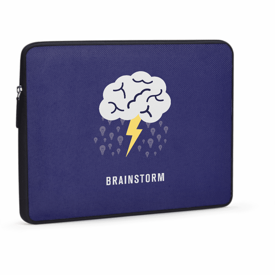 Dailyobjects Brainstorm Ballistic Nylon Zippered Sleeve - Pun (900x900), Png Download