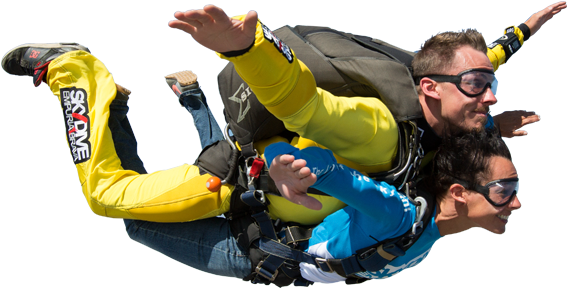 Your First Parachute Jump - Skydive Empuriabrava (589x307), Png Download