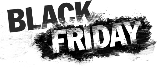 Black Friday Png - Monochrome (518x247), Png Download