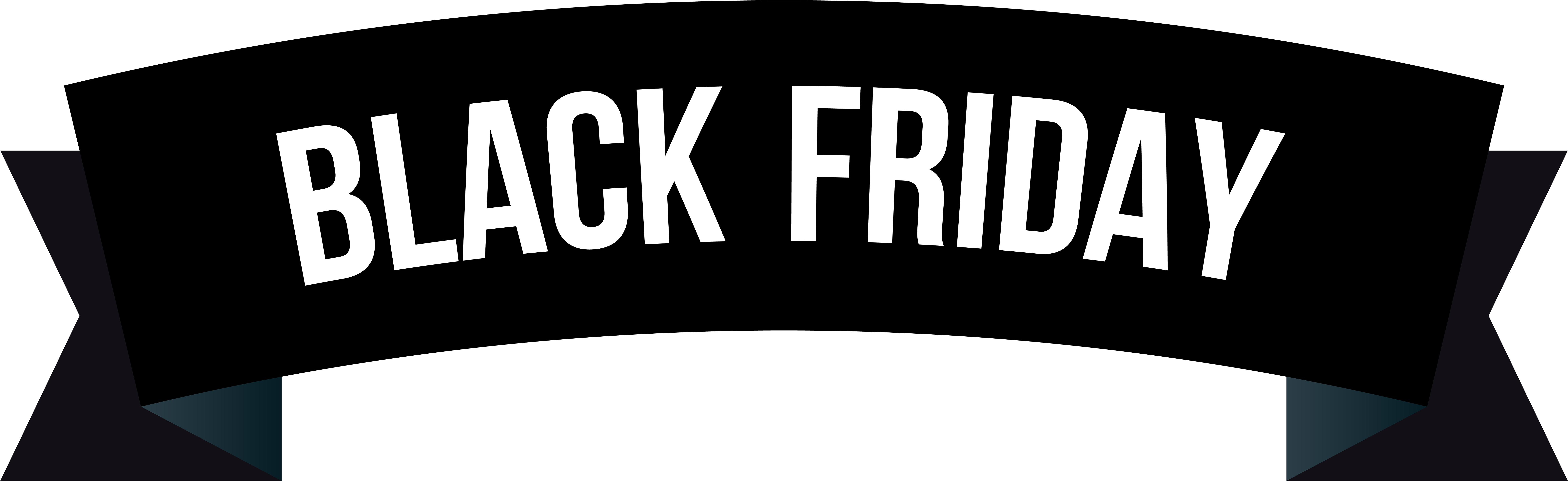 Black Friday Banner Png (8000x2555), Png Download