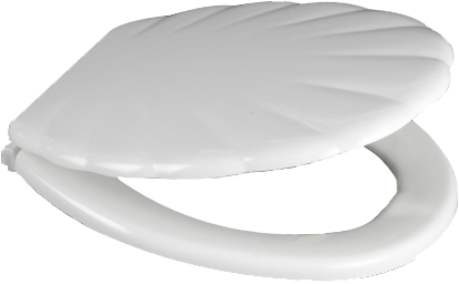 Bemis 4900 Shell Wooden White Toilet Seat - Sedile Wc 4900tp000 Universale In Mdf Scolpito Bianco (1000x1000), Png Download