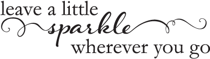 Belvedere Designs Llc Leave A Little Sparkle Wall Decal (450x450), Png Download