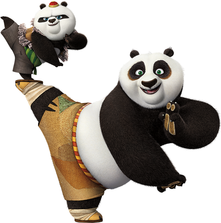 Awesome Kung Fu Panda (766x781), Png Download