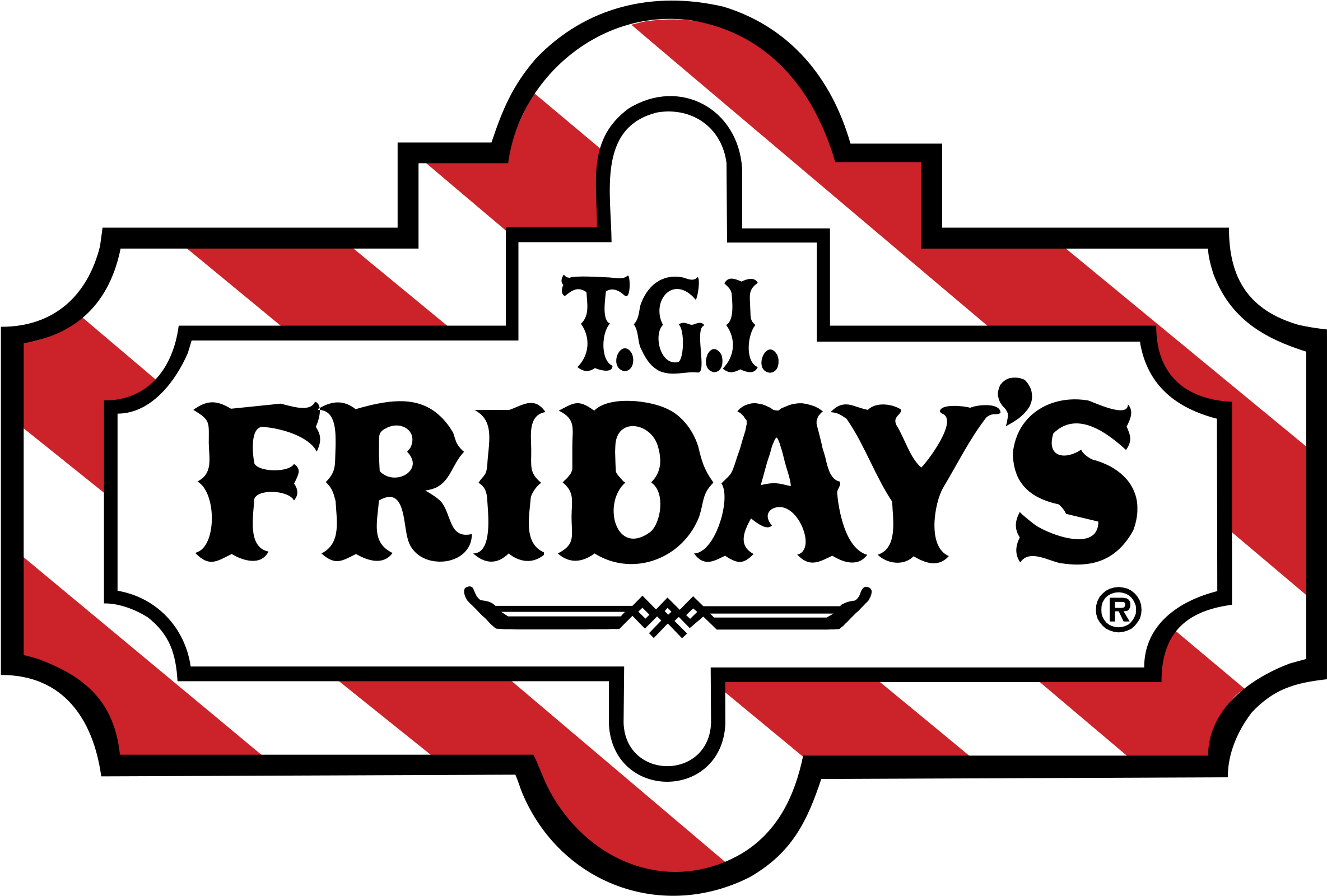 Friday's Logo Png Transparent - Tgi Fridays Front Row Miller Park Milwaukee Brewers (2400x2400), Png Download