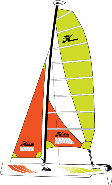 Hobie Getaway Sailboat - Hobie Getaway (362x600), Png Download
